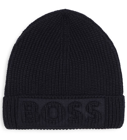 BOSS Beanie - Knitted - Navy BOSS Beanie - Knitted - Navy