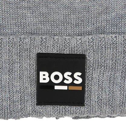 BOSS 비니 - 니트 - 그레이 멜란지 BOSS 비니 - 니트 - 그레이 멜란지