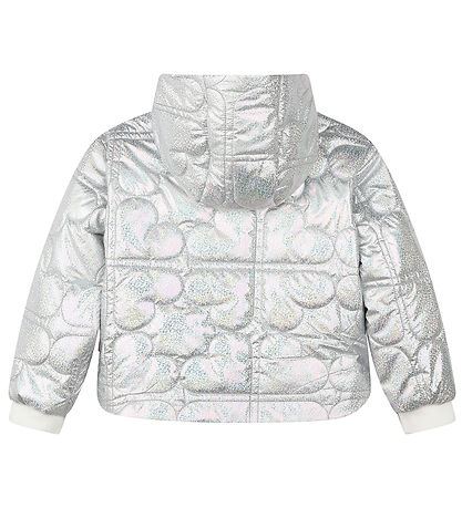 Billieblush Puffer Jacket - Pouf - White Metallised