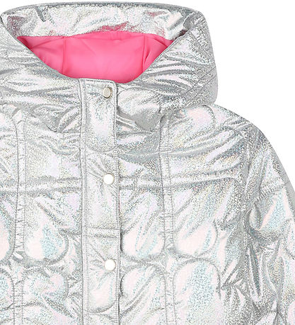 Billieblush Puffer Jacket - Pouf - White Metallised
