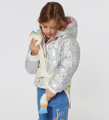 Billieblush Puffer Jacket - Pouf - White Metallised