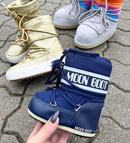 Moon Boot Winterlaarzen - Pictogram Mini Nylon - Blauw