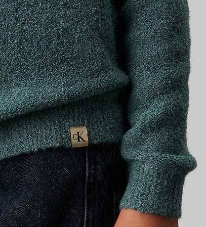 Calvin Klein Bluse - Bouclé-Rundhalsausschnitt - Strick - North 