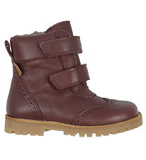 Pom Pom Vinterkängor - Broque Velcro Boot Tex - Deep Rouge m. F Pom Pom Vinterkängor - Broque Velcro Boot Tex - Deep Rouge m. F
