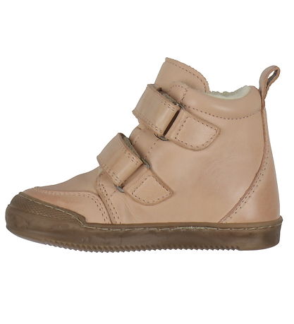 Pom Pom Winter Boots - Sneaker Wool Booty - Old Rose