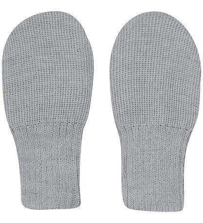 Huttelihut Votter - Ull - Strikk - Medium+ Grey Melange