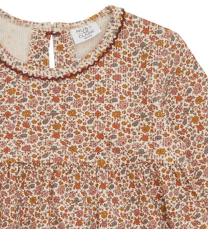 Hust and Claire Dress - Waffle Fabric - Dilay - Oat Milk w. Flow