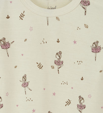 Hust and Claire Bodysuit L/æ - Wool/Bamboo - Baloo - Ecru w. Bal