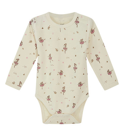 Hust and Claire Bodysuit L/æ - Wool/Bamboo - Baloo - Ecru w. Bal
