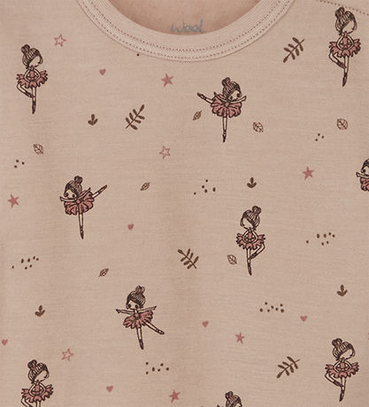 Hust and Claire Bodysuit L/æ - Wool/Bamboo - Baloo - Rose Cloud 