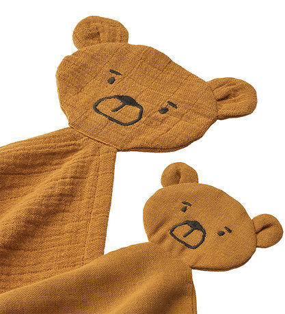 Liewood Comfort Blanket - Alya Bear - Golden Caramel