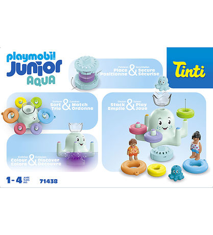 Playmobil Junior Aqua - Tinti - Colorful K... - 71438 - 17 Parts Playmobil Junior Aqua - Tinti - Colorful K... - 71438 - 17 Parts