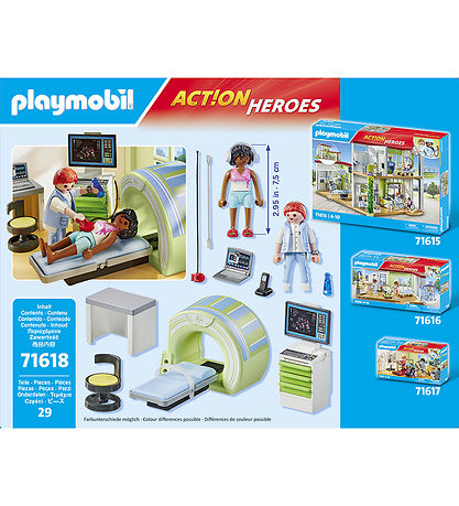 Playmobil Action Heroes - Radiologist with Patient - 71618 - 29 