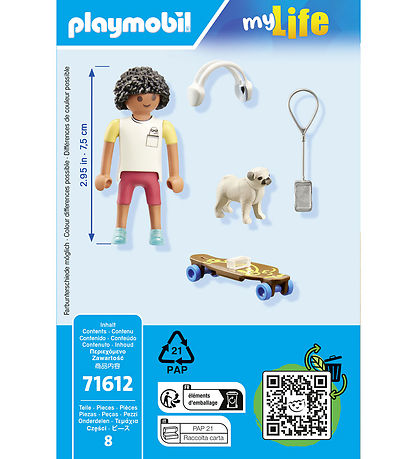 Playmobil My Life - Boy with Dog - 71612 - 8 Parts