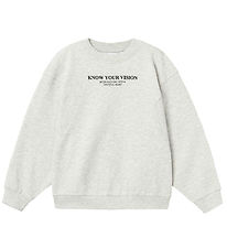 Name It Sweatshirt - NkfNakonni - Light Grey Melange Name It Sweatshirt - NkfNakonni - Light Grey Melange