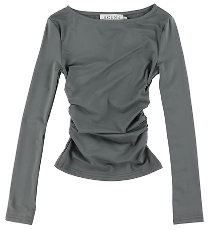 Hound Blouse - Wrinkle Top - Grey Hound Blouse - Wrinkle Top - Grey