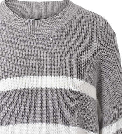 Hound Blouse - Gebreid - Stripe Breien - Grey