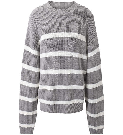 Hound Blouse - Gebreid - Stripe Breien - Grey