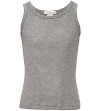 Top Minimalisma - Rib - Soie/Coton - Billund - Grey Melange Top Minimalisma - Rib - Soie/Coton - Billund - Grey Melange