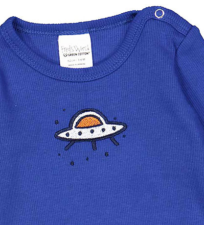Freds World Bodysuit L/æ - Rib - Galaxy - Star Blue
