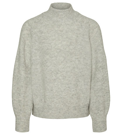 Vero Moda Girl Blouse - Knitted - VmLeaf - Light Grey Melange