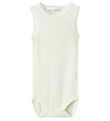 Name It Bodysuit u/æ - Wool - NbfWang - Snow White w. Pointelle