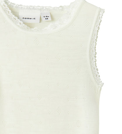 Name It Romper u/æ - Wol - NbfWang - Snow White m. Pointelle
