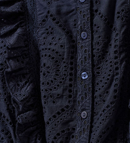Sofie Schnoor Blouse - Dark Blue w. Pointelle