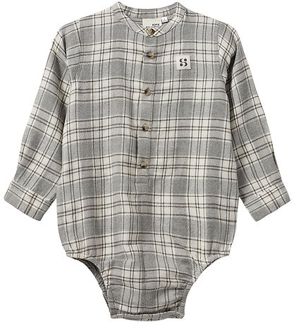 Sofie Schnoor Shirt Bodysuit - Khaki w. Checs
