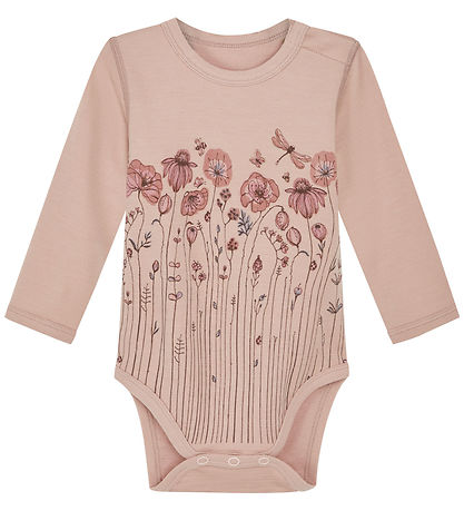 Hust and Claire Bodysuit L/æ - Wool/Bamboo - Baloo - Rose Cloud 