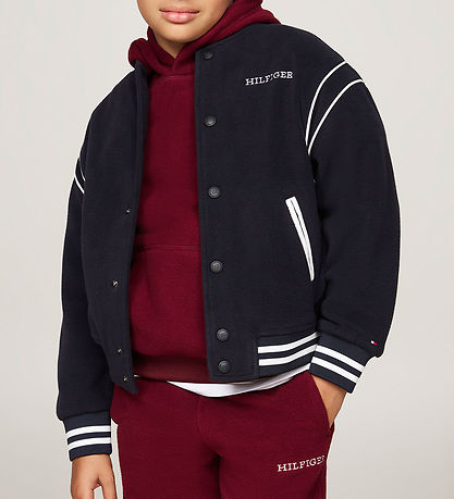 Tommy Hilfiger Fleece Jacket - U Polar Fleece Bomber - Desert Sk