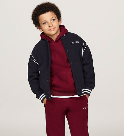 Tommy Hilfiger Fleece Jacket - U Polar Fleece Bomber - Desert Sk