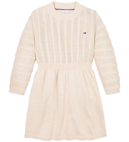 Robe Tommy Hilfiger - Tricoté - Câble - Avoine chinée