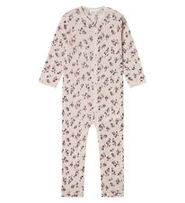 Name It Nightsuit - Wool - Noos - NmfWang - Lilac Ash w. Pointel