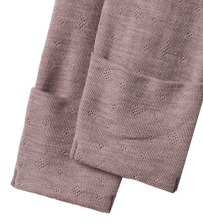 Name It Nightsuit - Wool - Noos - NbfWang - Purple Dove w. Point