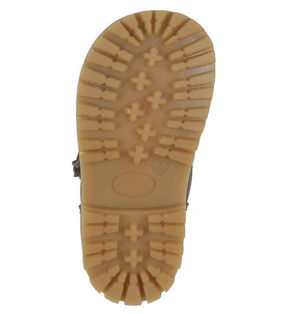 Pom Pom Winter Boots - Rub Sole Velcro Tex - Asphalt