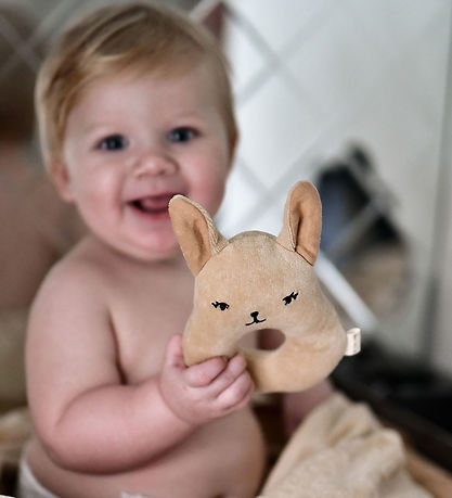 Fabelab Rattle - Bunny - Dusty Rose