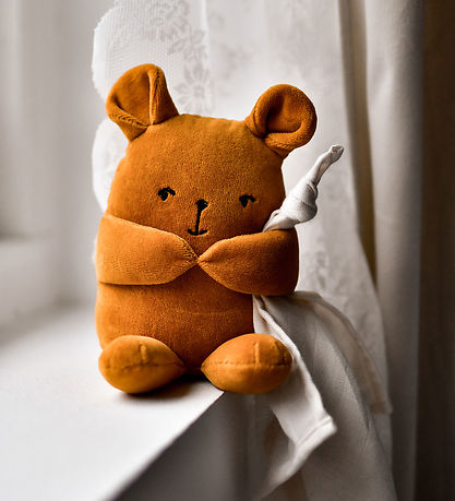 Fabelab Musikalischer Teddybär - Bär - 18 cm - Ochre