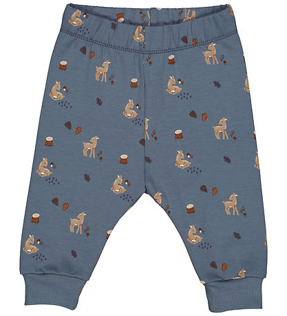 Müsli Sweatpants - Deer - Stormy Blue/Shade/Bark Müsli Sweatpants - Deer - Stormy Blue/Shade/Bark