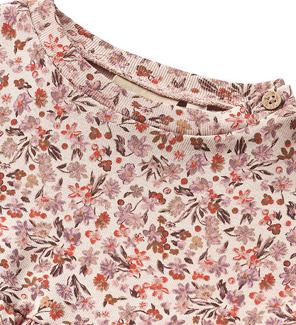 Wheat Dress - Emmy - Pale Rose Flowers