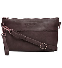 Rosemunde Clutch - Vegan - Dark Brown/Gold