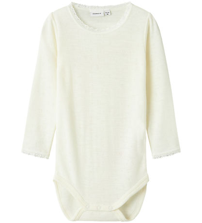 Name It Romper L/æ - Wol - Noos - NmfWang - Snow White m. Pointe