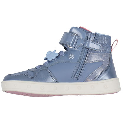 Geox Boots w. Light - J Skylin - Dark Cloud/Light Coral