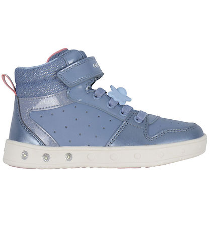 Geox Boots w. Light - J Skylin - Dark Cloud/Light Coral