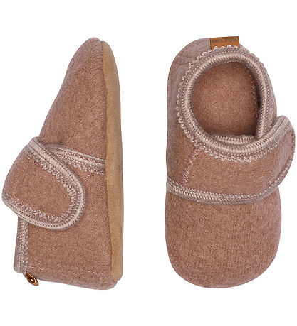 Melton Slippers - Wool - Fawn