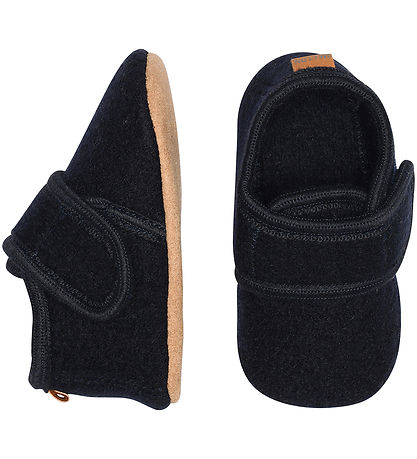 Melton Pantoffels - Wol - Marine