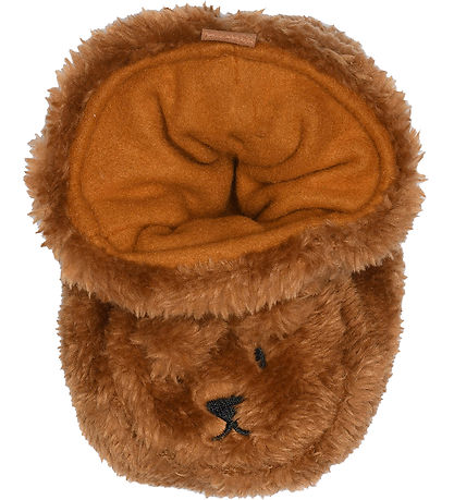 Melton Booties - Bear Fluffy - Apple Cinnamon