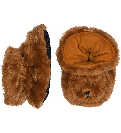Melton Booties - Bear Fluffy - Apple Cinnamon