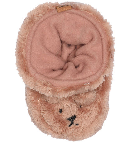 Melton Booties - Bear Fluffy - Burlwood