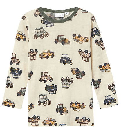 Name It Blouse - Wool - Noos - NmmWang - Snow White w. Cars